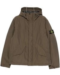 Stone Island - Micro Reps Hooded Down Jacket - Lyst
