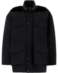 Sacai - Grosgrain Oversize Jacket - Lyst