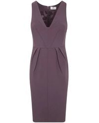 Elisabetta Franchi - Midi Evening Dress - Lyst