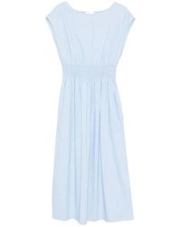 Roberto Collina - Elasticated Waist Cotton Midi Dress - Lyst