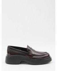 Tod's - Calf Leather Flat Shoes - Lyst