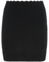 Chloé - Knit Mini Skirt Made Of Wool And Cashmere - Lyst