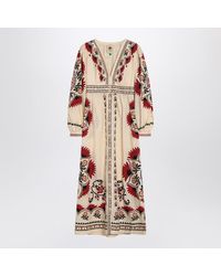 FARM Rio - Midi Dress With Floral Print - Lyst