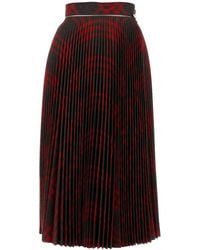 Burberry - Embroidered Jersey Skirt - Lyst