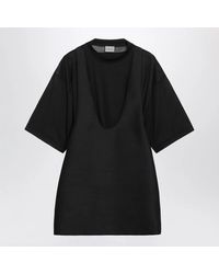 Balenciaga - Layered-Effect Mini Dress - Lyst