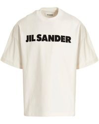Jil Sander - T-Shirt Con Stampa - Lyst
