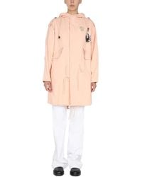 Raf Simons - Parka With Logo Patch - Lyst