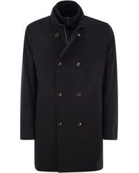 Montecore - Double-Breasted Coat With Detachable Inner Bib And Down Padding - Lyst
