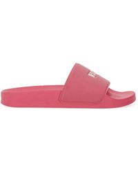 MSGM - Slide Sandal With Logo - Lyst