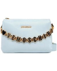Moschino - Chain Link Logo Shoulder Bag - Lyst
