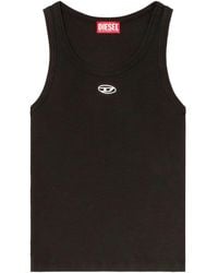 DIESEL - Logo Cotton Tank Top - Lyst