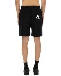 Helmut Lang - Shorts With Logo Cotton - Lyst