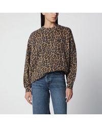 Anine Bing - Miles Hoodie With Leopard Print - Lyst