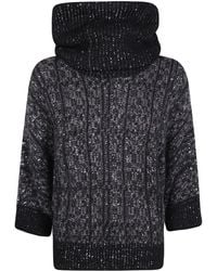 D.exterior - "Galles" Soft Alpaca Kimono Turtle Neck Sweater - Lyst