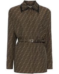 Fendi - Ff Canvas Jacket - Lyst