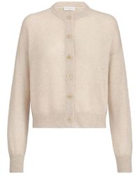 Brunello Cucinelli - Mohair Polyamide Wool Metallic Sweater - Lyst