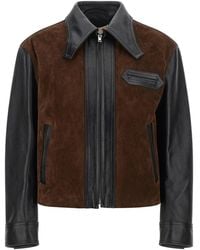 Marni - Leather And Suede Jacket - Lyst