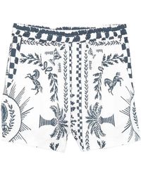 Rhude - Graphic Print Shorts - Lyst