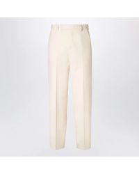 Fendi - Wool Gabardine Trousers - Lyst