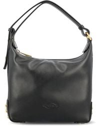 Tod's - Metal Dots Mini Leather Shoulder Bag - Lyst