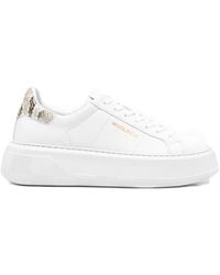 Woolrich - Chunky Court Leather Sneakers - Lyst