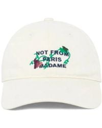 Drole de Monsieur - Vine Embroidered Slogan Cap - Lyst