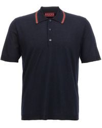 Gucci - Web Ribbon Polo Shirt - Lyst