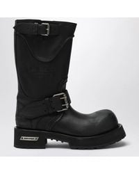 Balenciaga - Venom Distressed Mid-Calf Boots - Lyst