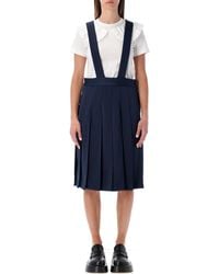 Comme des Garçons - Pleated Suspender Skirt - Lyst