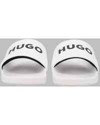 HUGO - Ciabatta "Slipper" Con Logo - Lyst