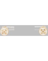 Off-White c/o Virgil Abloh - Earrings Round Arrow Brass - Lyst