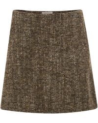 Antonelli - Virgin Wool And Alpaca-Blend Mini Skirt - Lyst