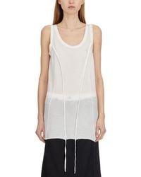 Masnada - Cotton And Silk Tank Top - Lyst