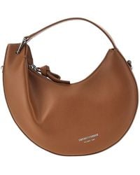 Emporio Armani - Leather Mini Hobo Bag - Lyst