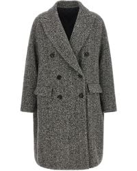 Brunello Cucinelli - Virgin Wool Coat Clothing - Lyst
