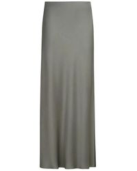 Brunello Cucinelli - Satin Cady Maxi Skirt - Lyst