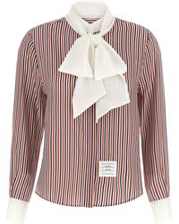 Thom Browne - Removable Lavallière Collar Shirt - Lyst