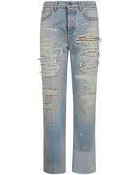 Amiri - "Repaired" Boot Cut Jeans - Lyst