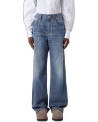Brunello Cucinelli - Lightweight Denim Contemporary Loose Jeans - Lyst