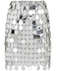 Rabanne - Maxi Sequins Mini Skirt - Lyst