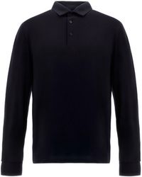 Herno - Wool Polo Shirt - Lyst