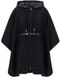 Moncler - Two-Material Cape - Lyst