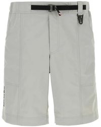 Moncler - Belted Bermuda Shorts - Lyst