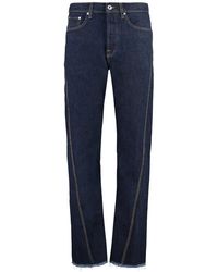 Lanvin - 5-Pocket Straight-Leg Jeans - Lyst