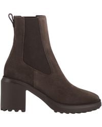 Hogan - Suede Chelsea Ankle Boots With Heel - Lyst