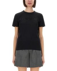 Helmut Lang - Logo T-Shirt Cotton T-Shirts - Lyst