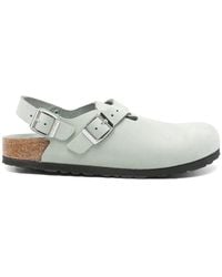 Birkenstock - Mint Suede Tokyo Slippers - Lyst