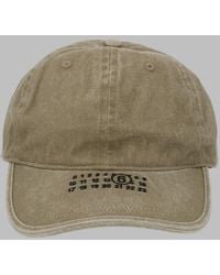 MM6 by Maison Margiela - Cotton Baseball Cap With Logo Hat - Lyst