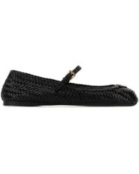 Prada - Leather Ballet Flats - Lyst