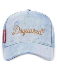 DSquared² - Denim Cotton Cap - Lyst